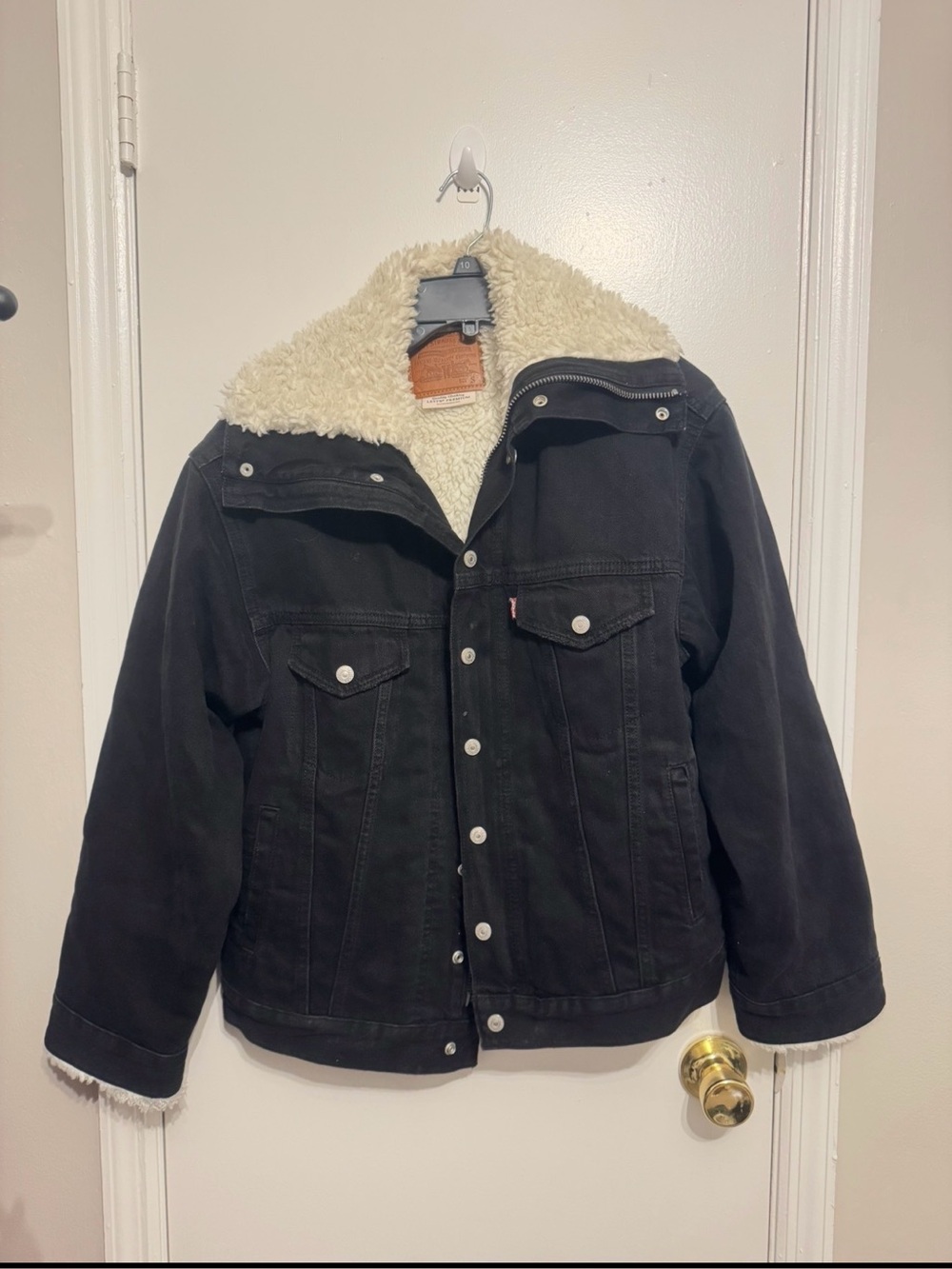 Levi’s Black Sherpa Jacket Size Small